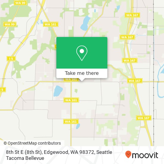 Mapa de 8th St E (8th St), Edgewood, WA 98372