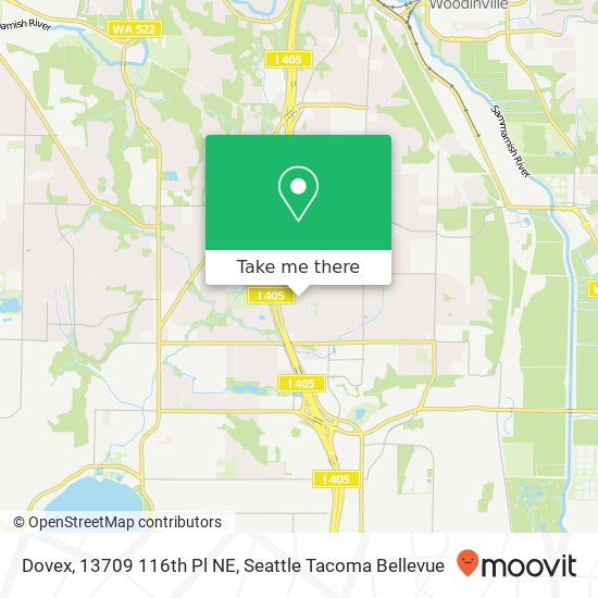 Dovex, 13709 116th Pl NE map