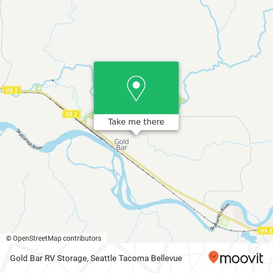 Mapa de Gold Bar RV Storage, 427 Evergreen Pl