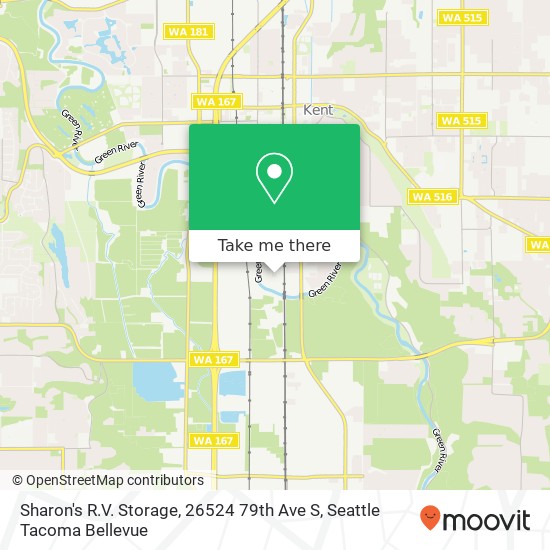 Sharon's R.V. Storage, 26524 79th Ave S map