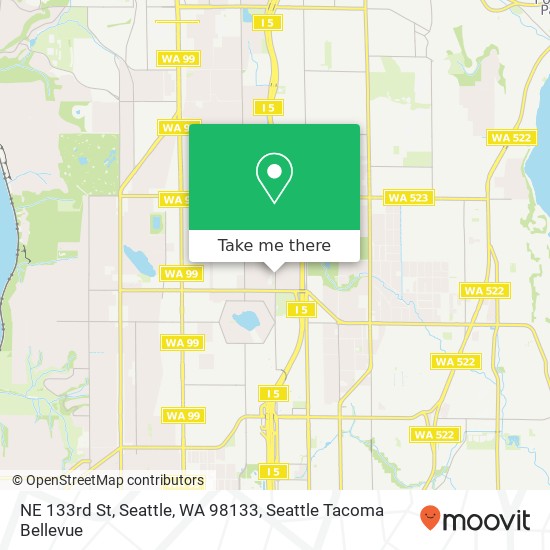 Mapa de NE 133rd St, Seattle, WA 98133