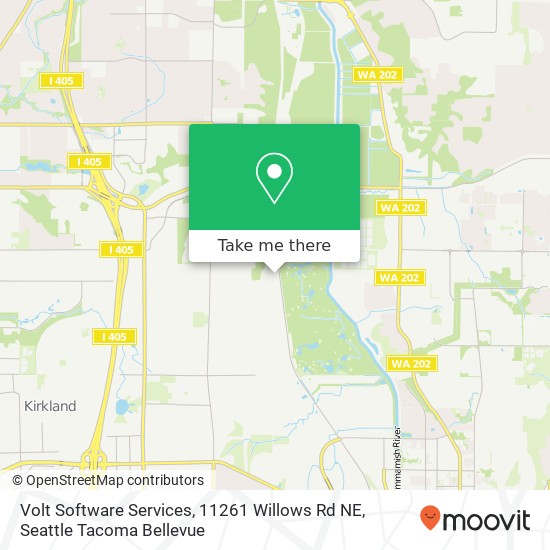 Mapa de Volt Software Services, 11261 Willows Rd NE