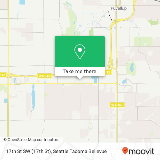 Mapa de 17th St SW (17th St), Puyallup, WA 98373