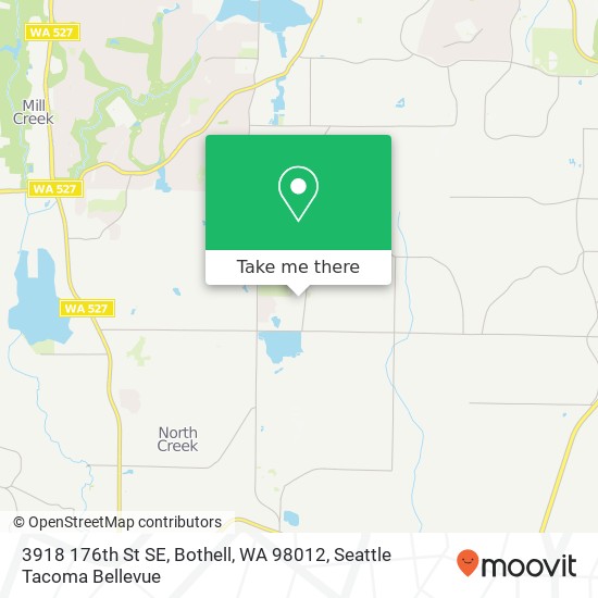 Mapa de 3918 176th St SE, Bothell, WA 98012