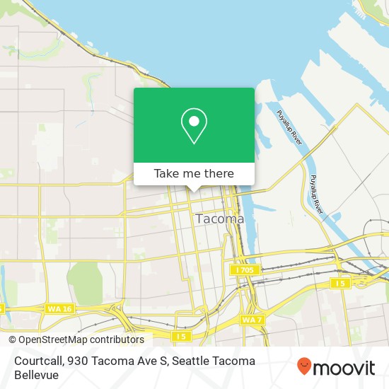 Mapa de Courtcall, 930 Tacoma Ave S