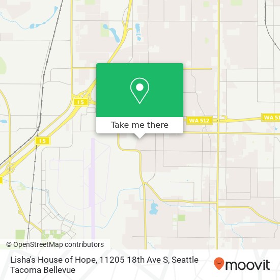 Mapa de Lisha's House of Hope, 11205 18th Ave S