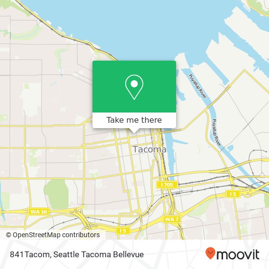 841Tacom, 930 Tacoma Ave S #841Tacom, Tacoma, WA 98402, USA map