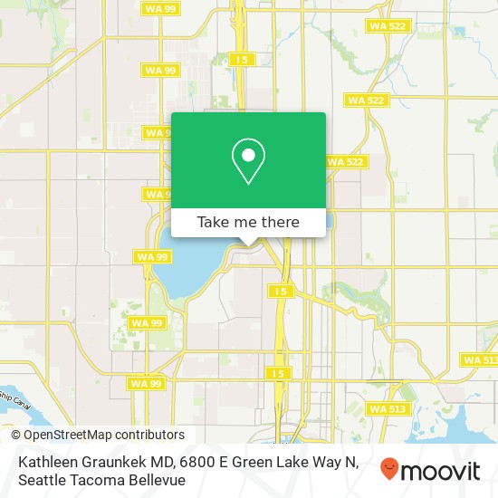 Kathleen Graunkek MD, 6800 E Green Lake Way N map