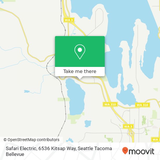 Mapa de Safari Electric, 6536 Kitsap Way