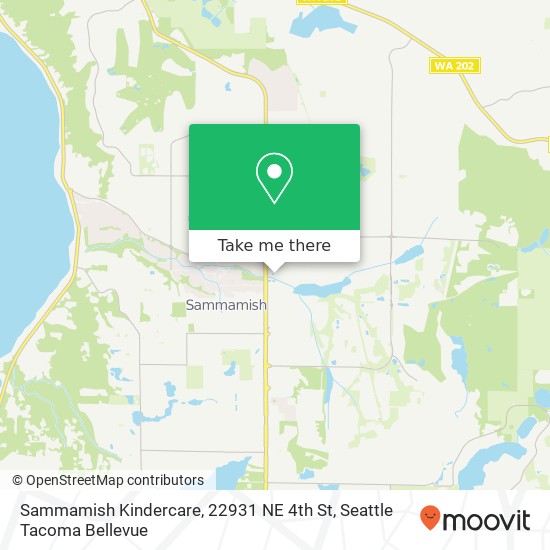 Sammamish Kindercare, 22931 NE 4th St map