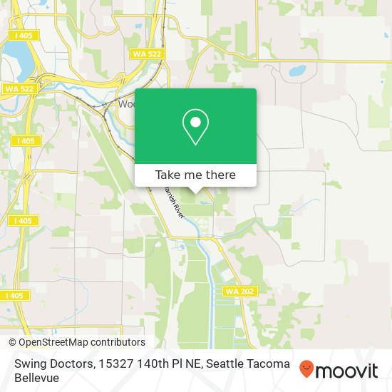 Mapa de Swing Doctors, 15327 140th Pl NE