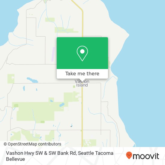 Vashon Hwy SW & SW Bank Rd map