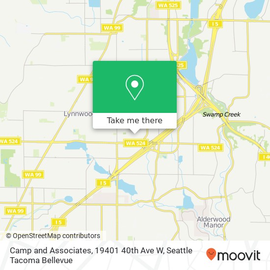 Camp and Associates, 19401 40th Ave W map