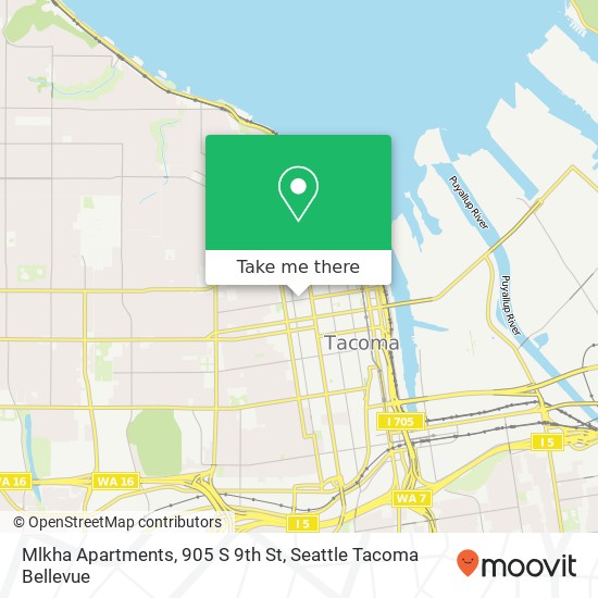 Mlkha Apartments, 905 S 9th St map