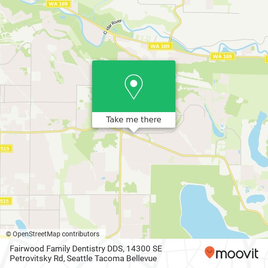 Mapa de Fairwood Family Dentistry DDS, 14300 SE Petrovitsky Rd