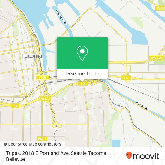 Tripak, 2018 E Portland Ave map