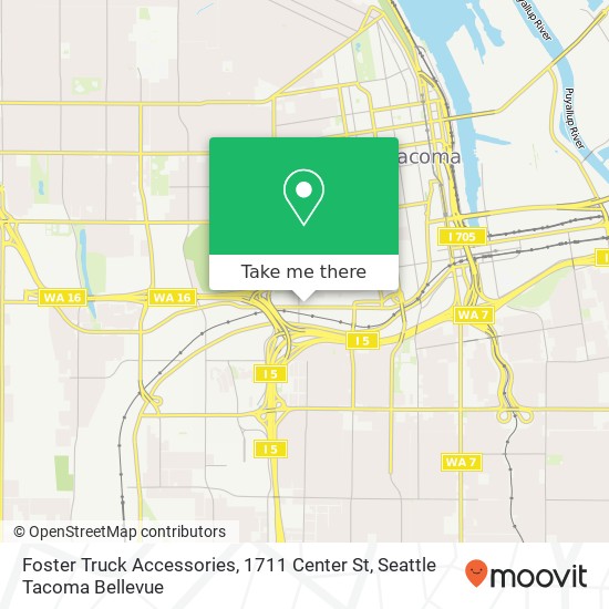 Mapa de Foster Truck Accessories, 1711 Center St