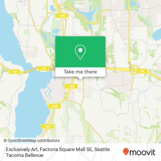 Exclusively Art, Factoria Square Mall SE map