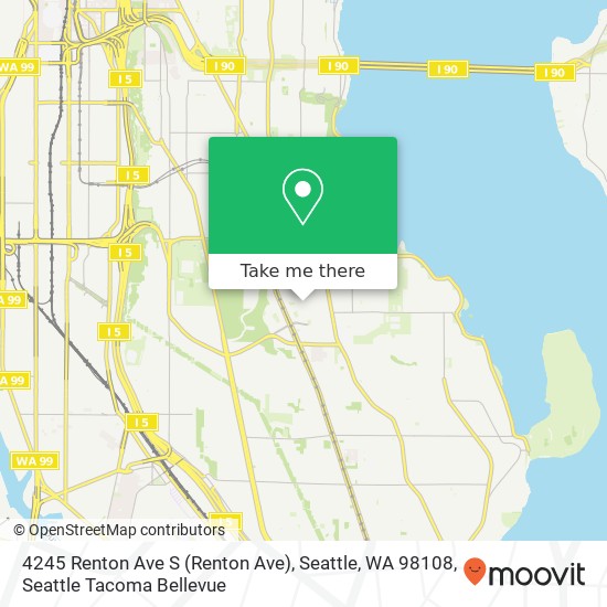 4245 Renton Ave S (Renton Ave), Seattle, WA 98108 map