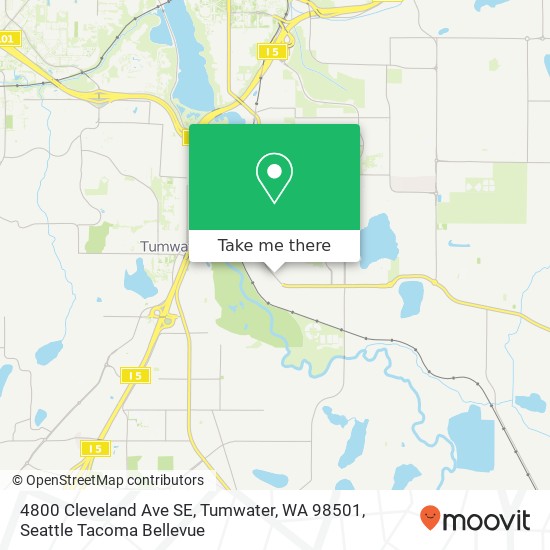 4800 Cleveland Ave SE, Tumwater, WA 98501 map