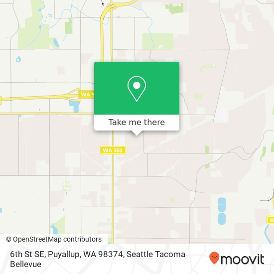 Mapa de 6th St SE, Puyallup, WA 98374