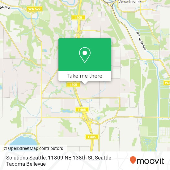 Mapa de Solutions Seattle, 11809 NE 138th St