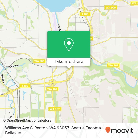 Williams Ave S, Renton, WA 98057 map