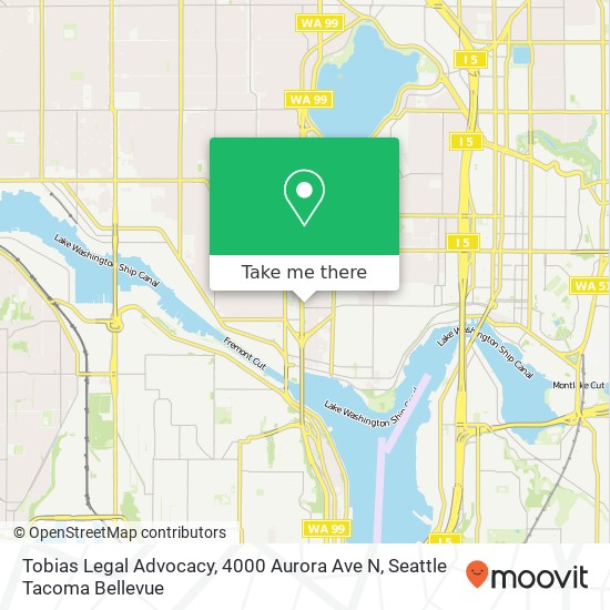 Mapa de Tobias Legal Advocacy, 4000 Aurora Ave N