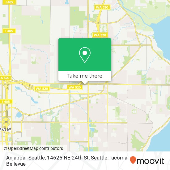 Anjappar Seattle, 14625 NE 24th St map