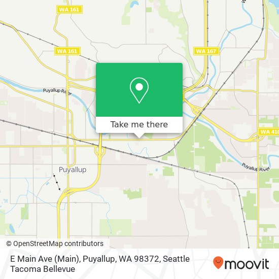 Mapa de E Main Ave (Main), Puyallup, WA 98372