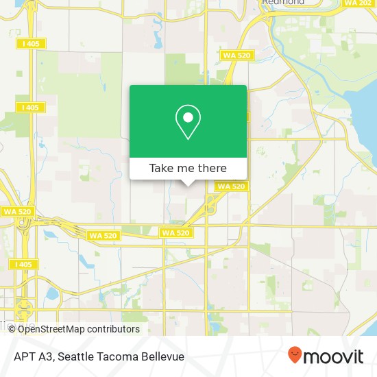 Mapa de APT A3, 14725 NE 31st St APT A3, Bellevue, WA 98007, USA