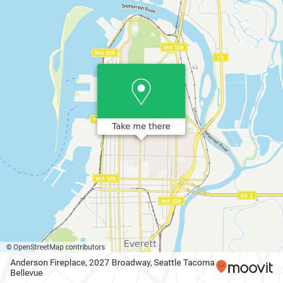 Anderson Fireplace, 2027 Broadway map