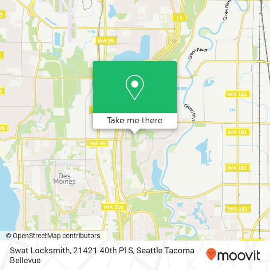 Swat Locksmith, 21421 40th Pl S map