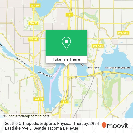 Mapa de Seattle Orthopedic & Sports Physical Therapy, 2924 Eastlake Ave E