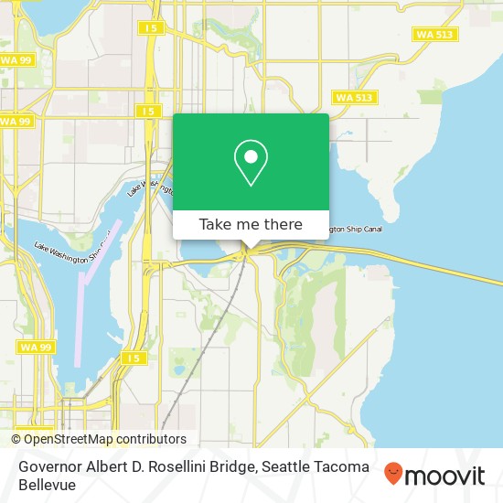 Mapa de Governor Albert D. Rosellini Bridge