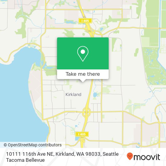 Mapa de 10111 116th Ave NE, Kirkland, WA 98033