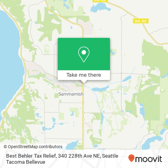 Mapa de Best Behler Tax Relief, 340 228th Ave NE