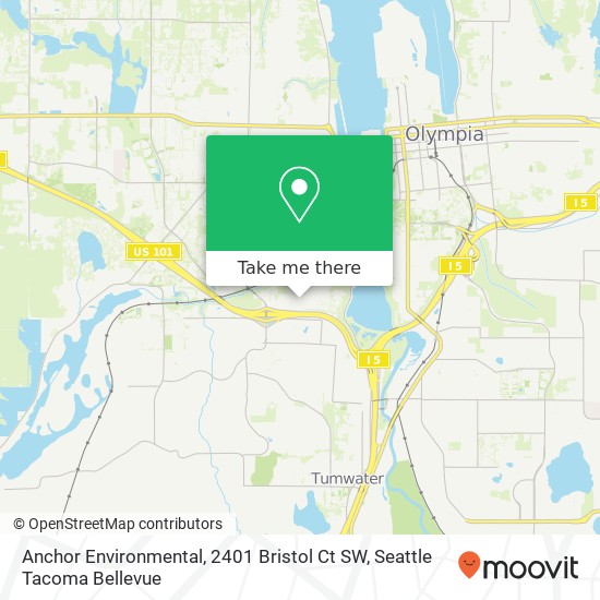 Mapa de Anchor Environmental, 2401 Bristol Ct SW