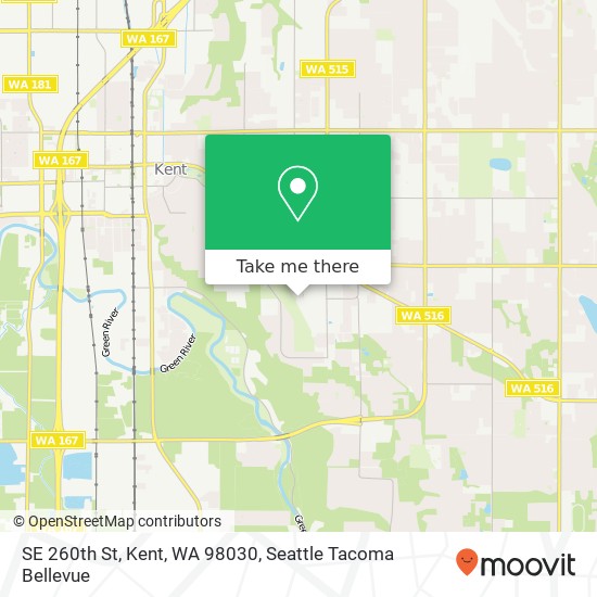 Mapa de SE 260th St, Kent, WA 98030