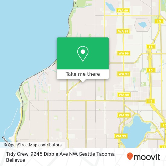 Mapa de Tidy Crew, 9245 Dibble Ave NW