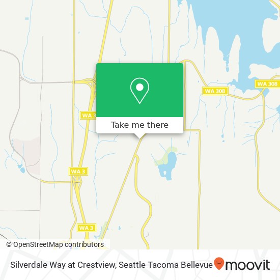 Silverdale Way at Crestview map