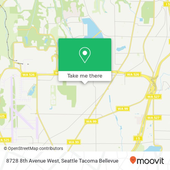 Mapa de 8728 8th Avenue West, 8728 8th Ave W, Everett, WA 98204, USA