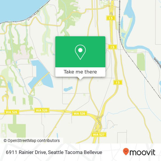 Mapa de 6911 Rainier Drive, 6911 Rainier Dr, Everett, WA 98203, USA