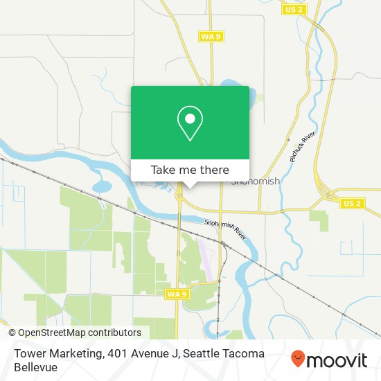 Mapa de Tower Marketing, 401 Avenue J