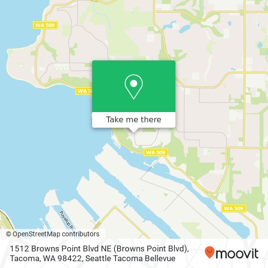 1512 Browns Point Blvd NE (Browns Point Blvd), Tacoma, WA 98422 map