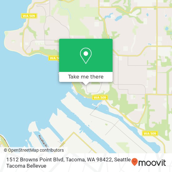 1512 Browns Point Blvd, Tacoma, WA 98422 map