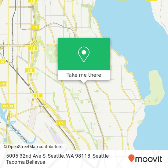 Mapa de 5005 32nd Ave S, Seattle, WA 98118
