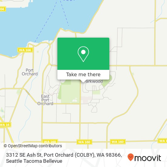 3312 SE Ash St, Port Orchard (COLBY), WA 98366 map