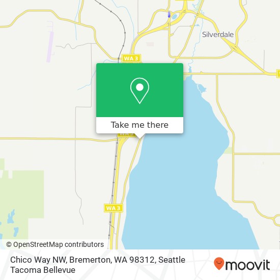 Mapa de Chico Way NW, Bremerton, WA 98312