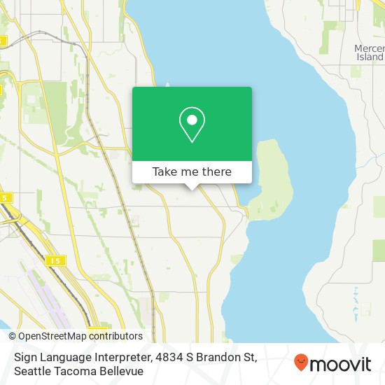 Sign Language Interpreter, 4834 S Brandon St map